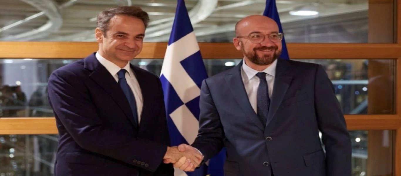 Στα σύνορα την Τρίτη Κυριάκος Μητσοτάκης και Σαρλ Μισέλ (φώτο)